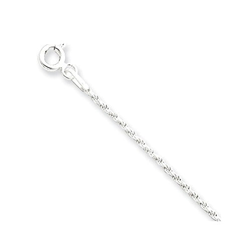 .925 Sterling Silver 2.25MM Diamond-Cut Rope Link Bracelet 7 and 8 inches .925 Sterling Silver 2.25MM Diamond-Cut Rope Link Bracelet 7 and 8 inches